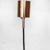 Suspension in copper gilded 8 lamps 1970 s