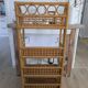 Folding rattan shelf