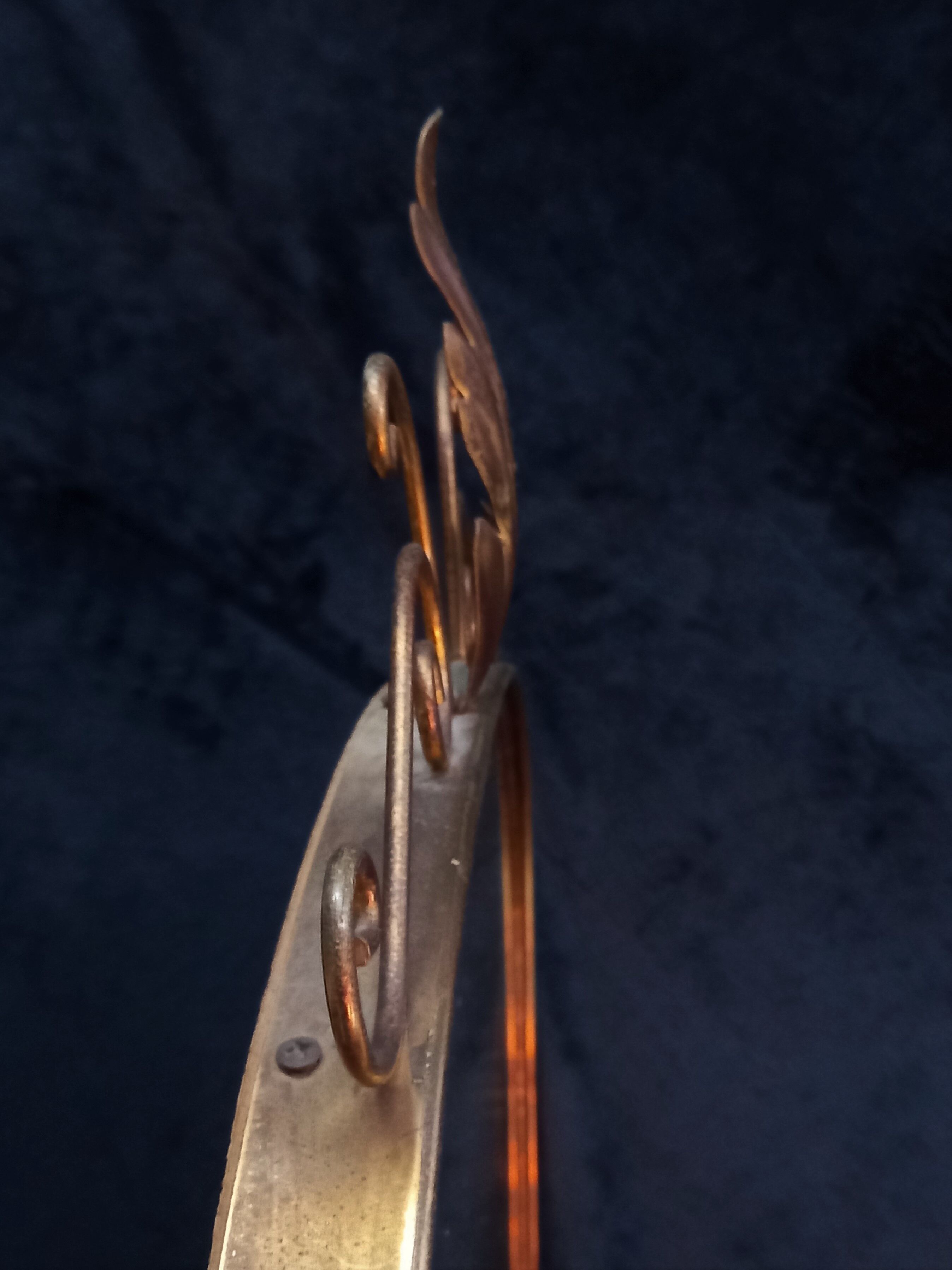 Mirror set and wall lamp in gold metal by deknudt, 1960s