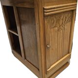 Meuble bout de canapé droit gauche -bois massif merisier- Art Déco