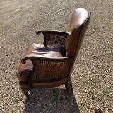Pair of leather armchairs cannish cheeks