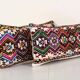 Set of 2 vintage kilim cushion covers 61x30 cm