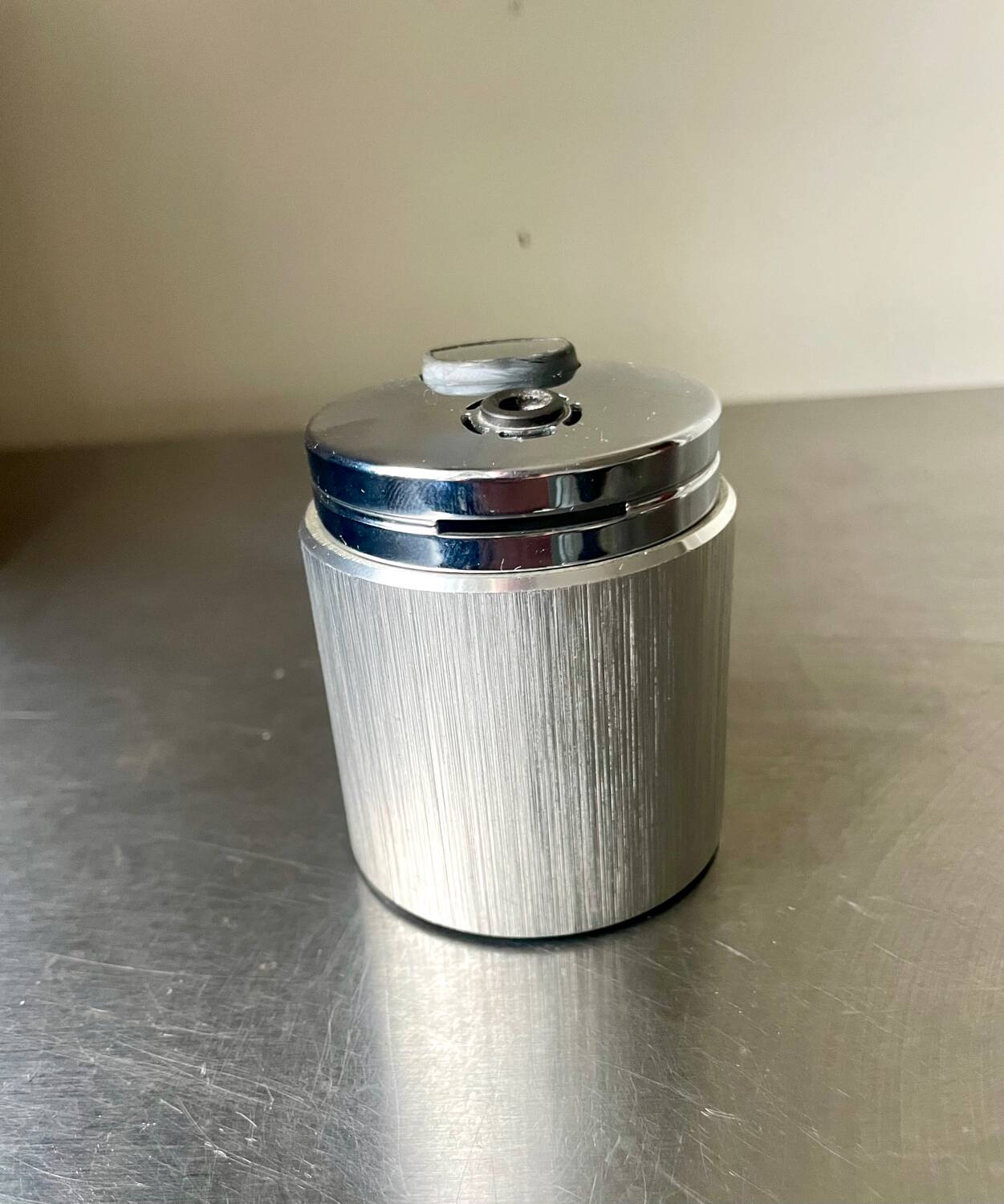 Vintage Japanese Metal Table lighter Modernist design IM Corona