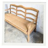 Radassier Armchair Bench Provencal Raw Wood Sofa