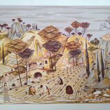 Les champs - hand-signed numbered lithograph - max savy - 48/100