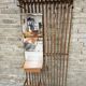 Cloakroom, Scandinavian wall-mounted coat rack in teak 1970