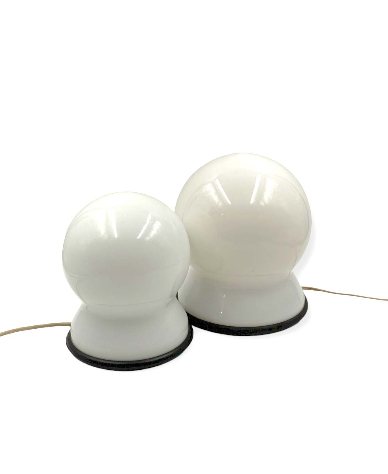 Sergio Asti, Set of 2 "Scafandro" Table Lamps, Candle, Italy 1970s