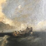 Marine - oil on canvas - English School XIX