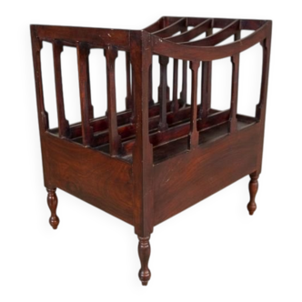 Mid 20th Century Walnut Magazine Rack, 1950s