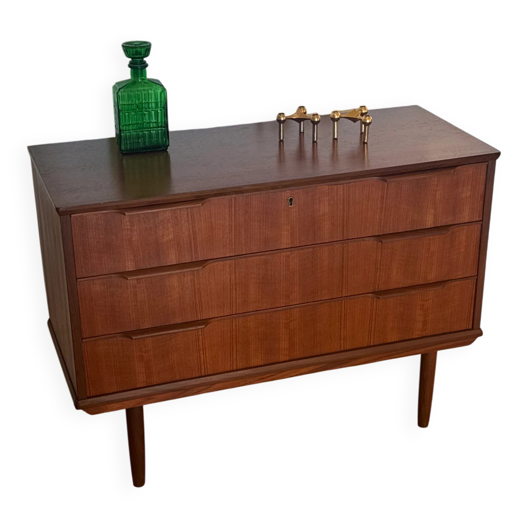 Vintage Scandinavian "Ingrid" teak chest of drawers
