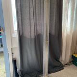 Plexi and brass floor lamp