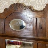 Art Nouveau Wall Mirror with Oak Frame, 1920s