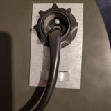 Smoked oval mirror, Italy, 1970