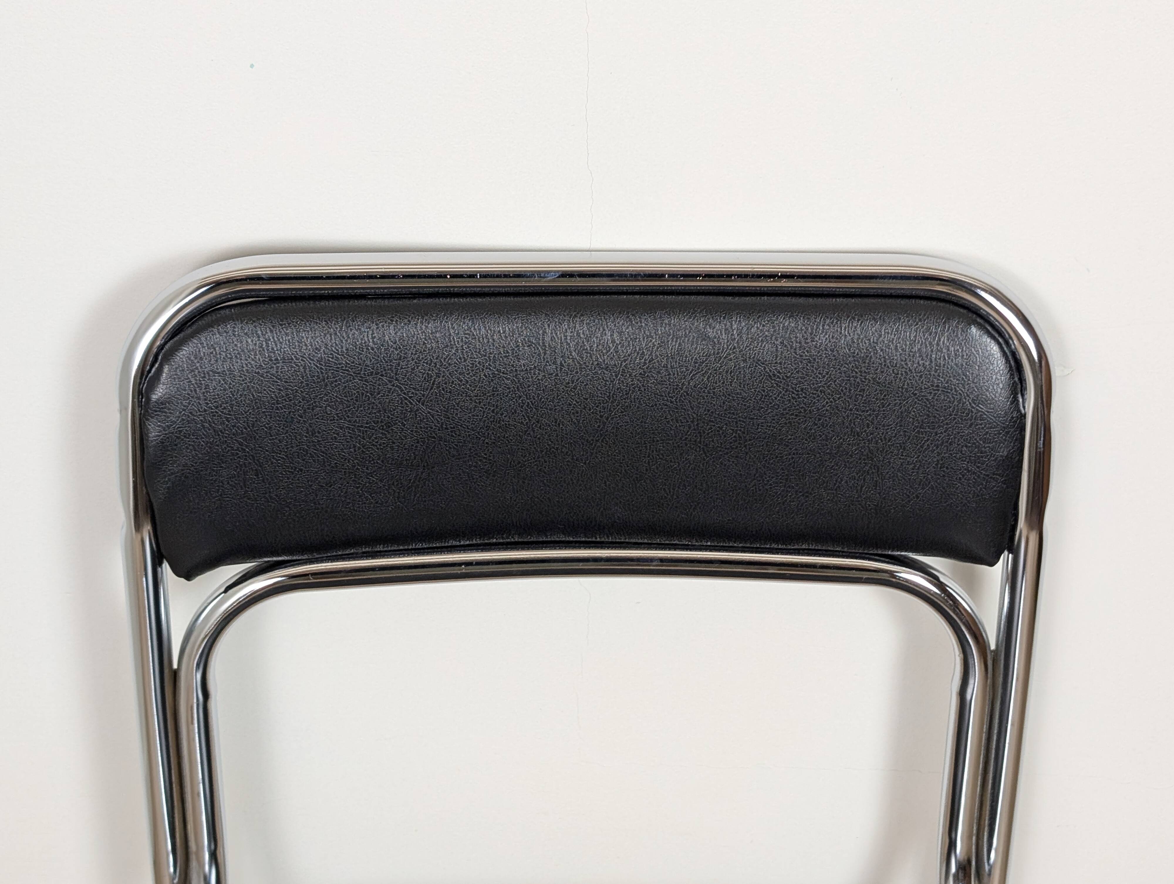 Pair of chrome chairs