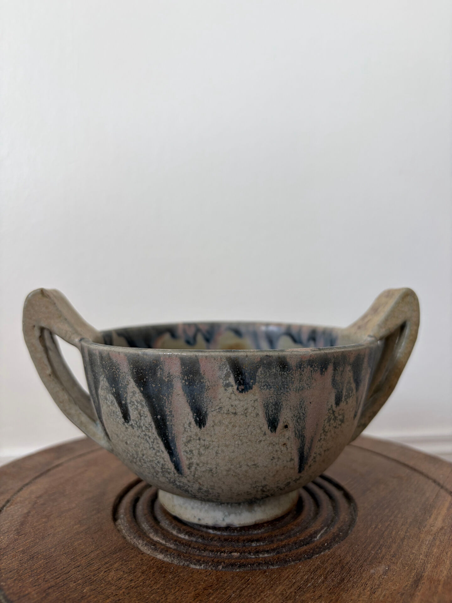 Stoneware bowl signed Gréber