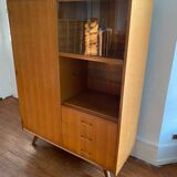 Scandinavian chest of drawers with vintage 70s compass legs.