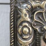 Miroir en laiton repoussé, style louis xiv, époque napoléon iii – xixe