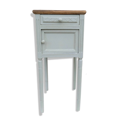 Chevet table patine shabby ancien