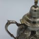 Vintage arabic high quality Authentic handmade nickelplated moroccan copper teapot pewter, arabic oriental design