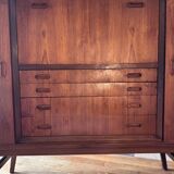 Buffet haut vintage en teck – Design scandinave