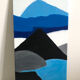 Tableau contemporain bleu