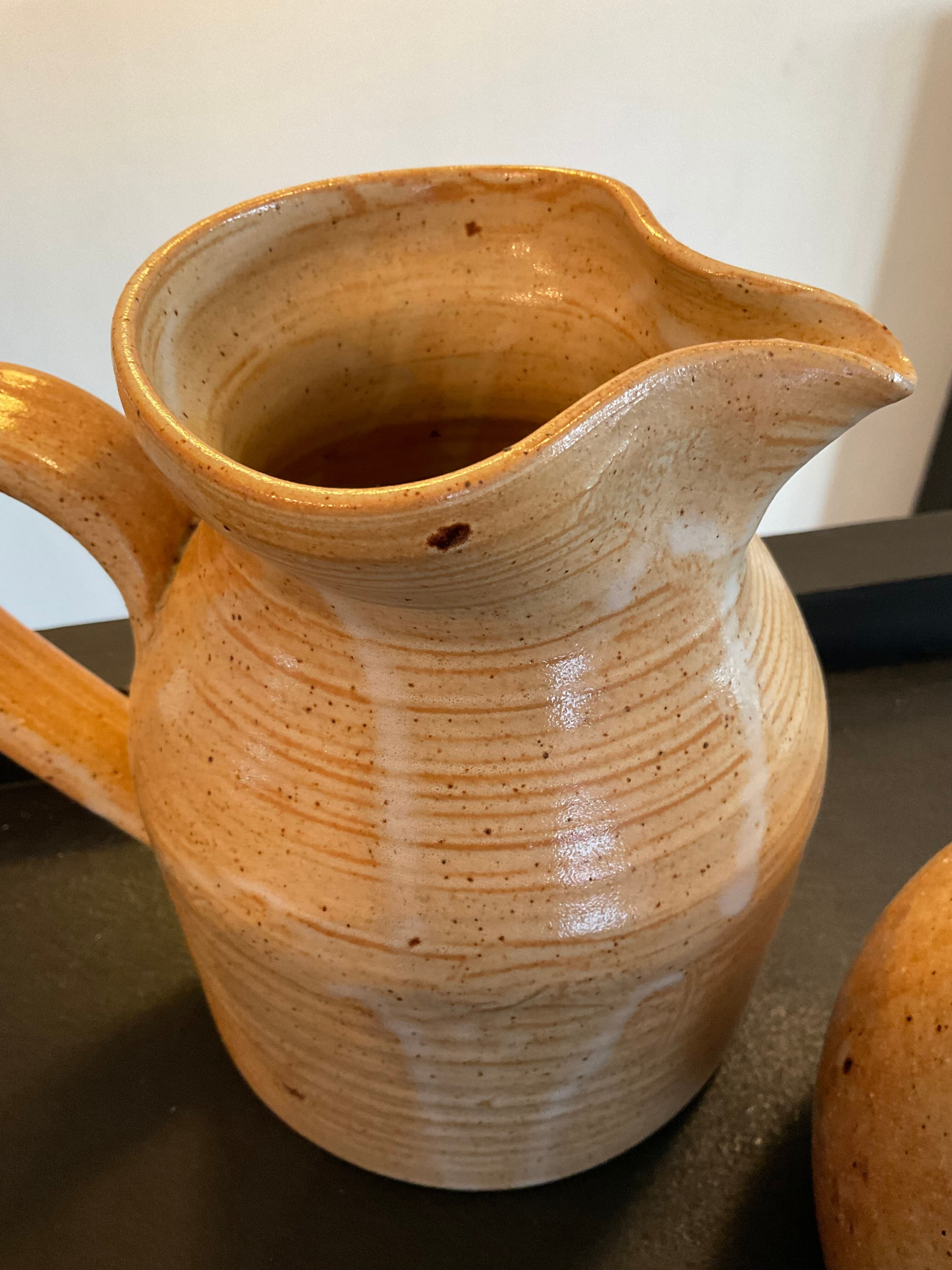 Pair of vintage stoneware jugs