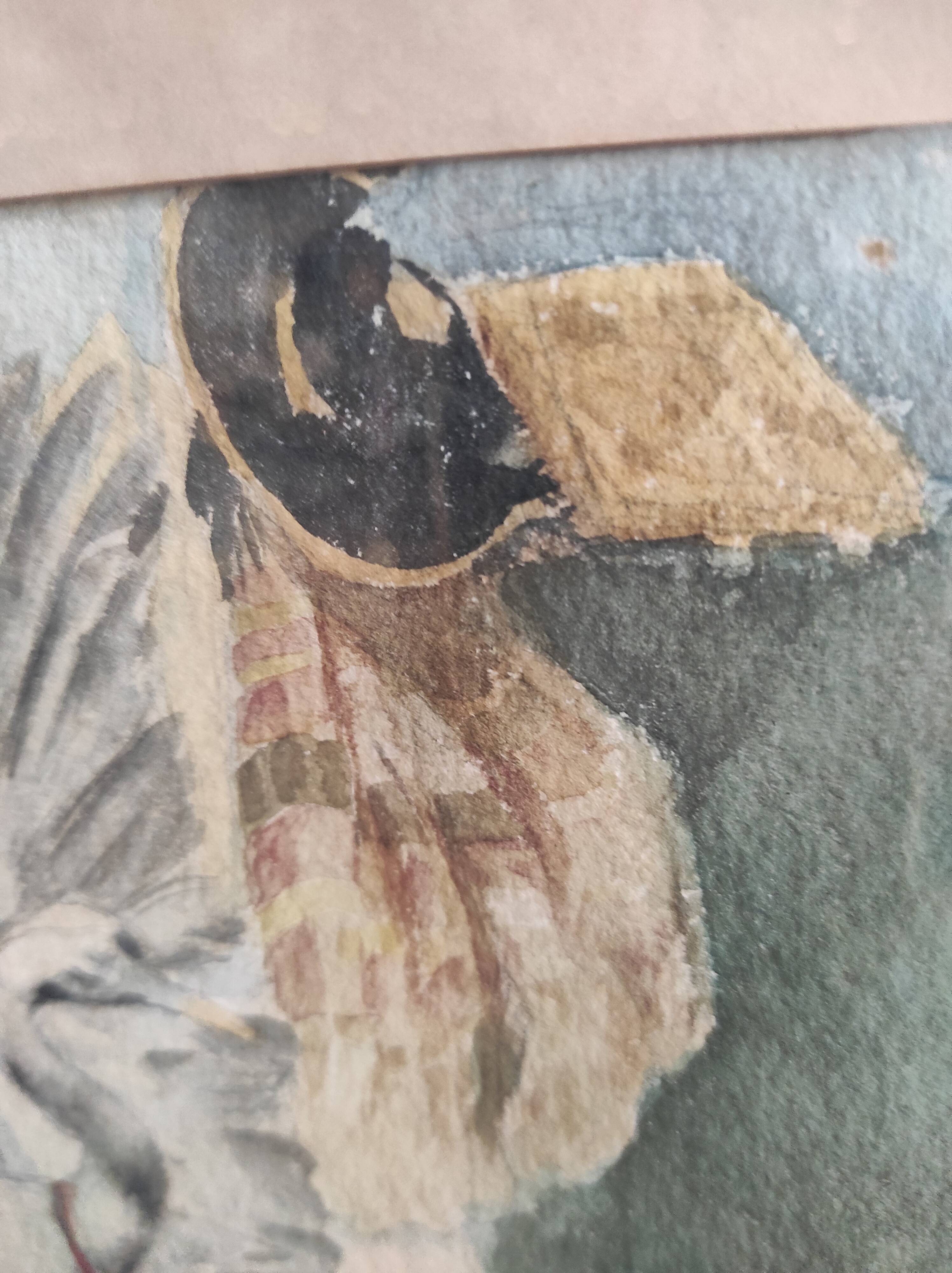 Aquarelle ancienne française, Charles Bruneau (?-1891)