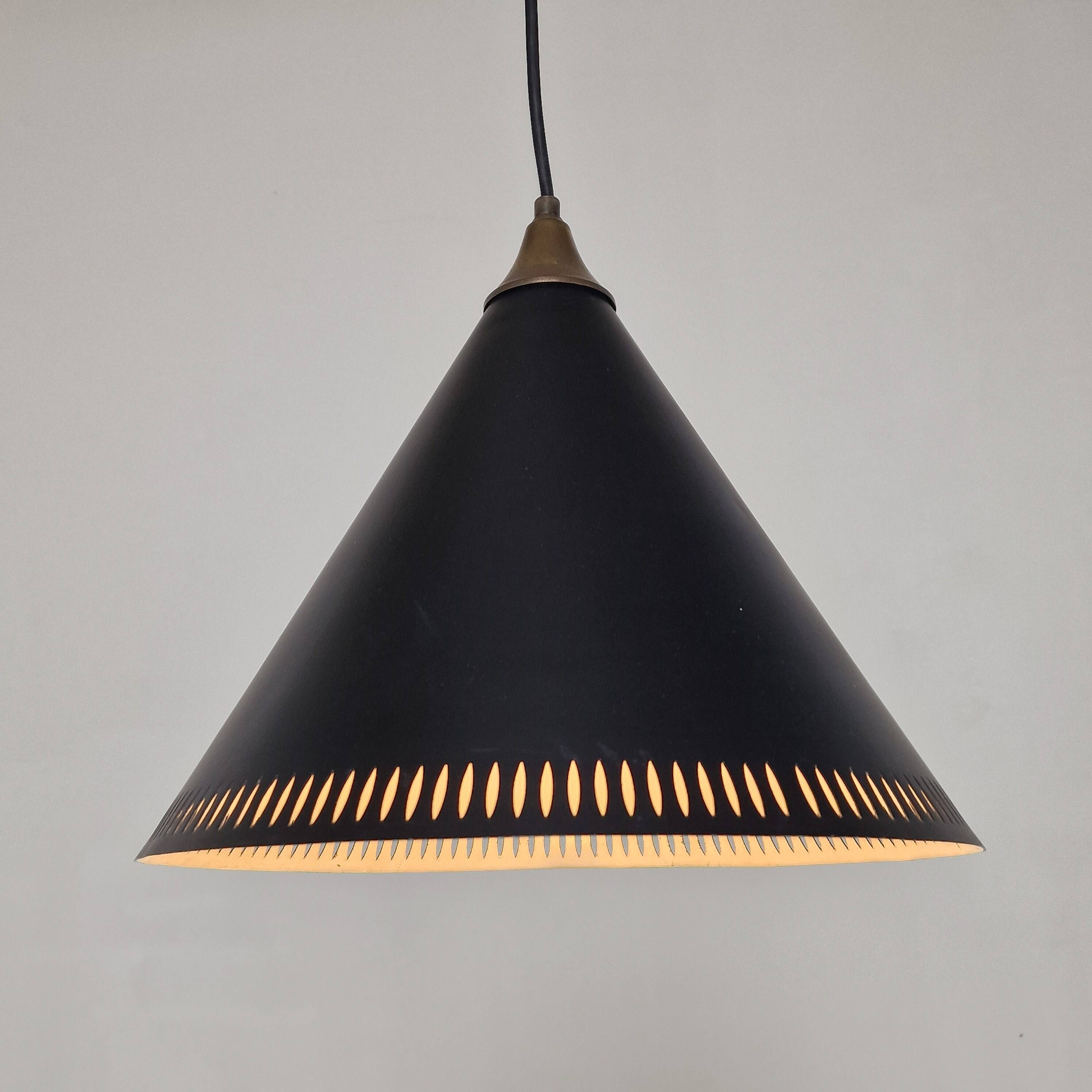 Bent Karlby for Lyfa, “Kegle” Pendant Lamp, Denmark, 1970s