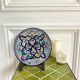 Polychrome decorative ceramic plate