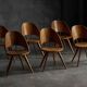 Mid-century plywood dining chairs, Italy, 1950s