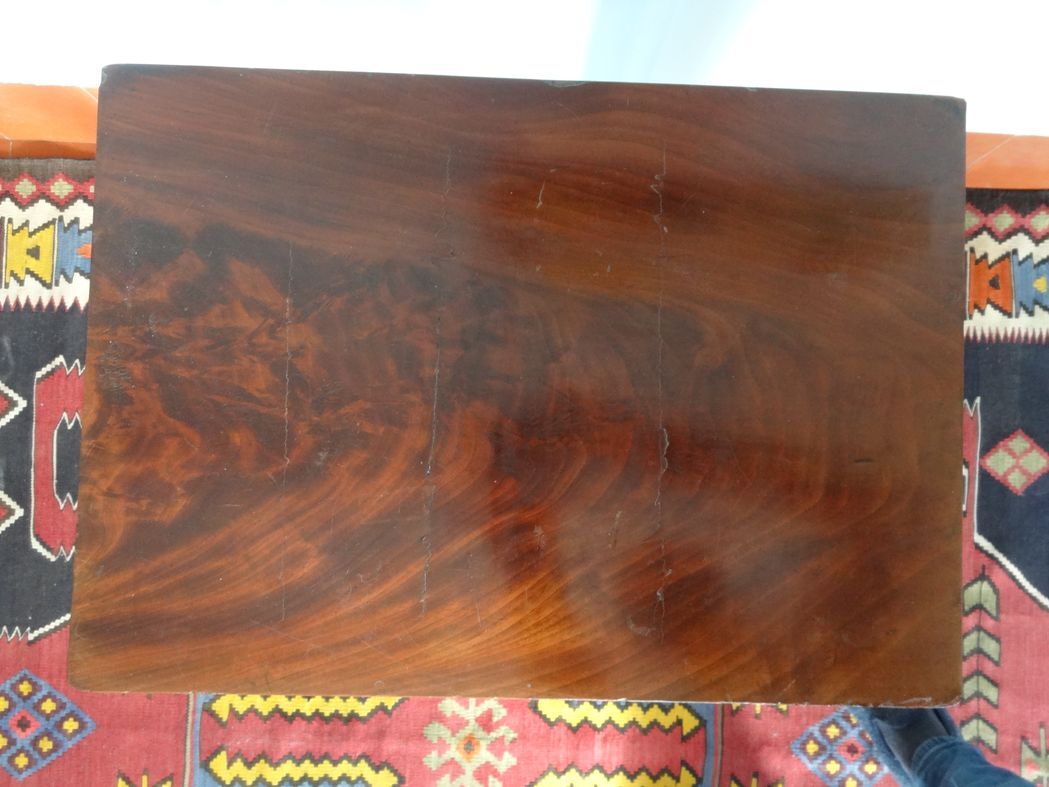 Mahogany Empire and mahogany veneer dressing table