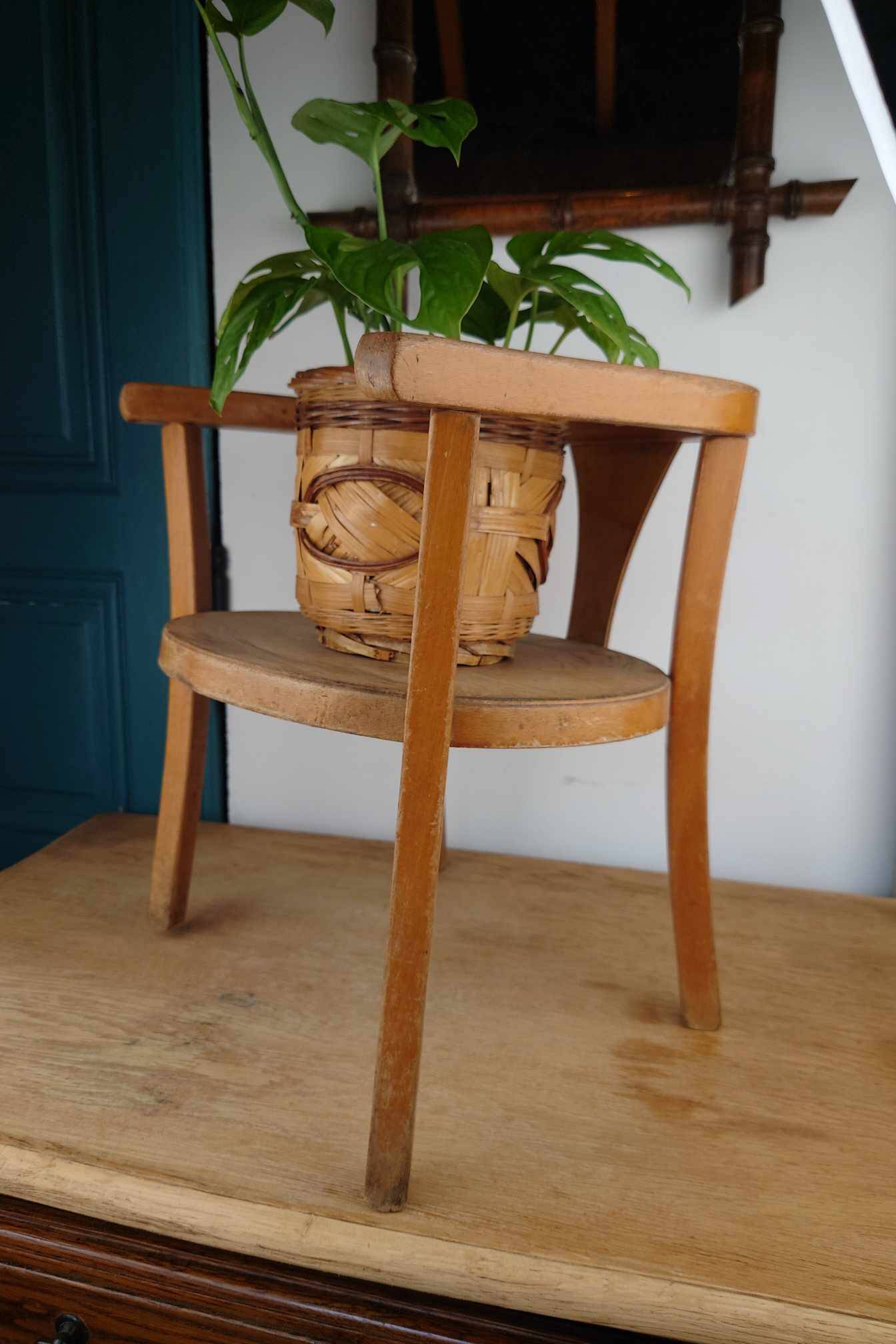 Antique Wooden Children's Chair - Baumann Style