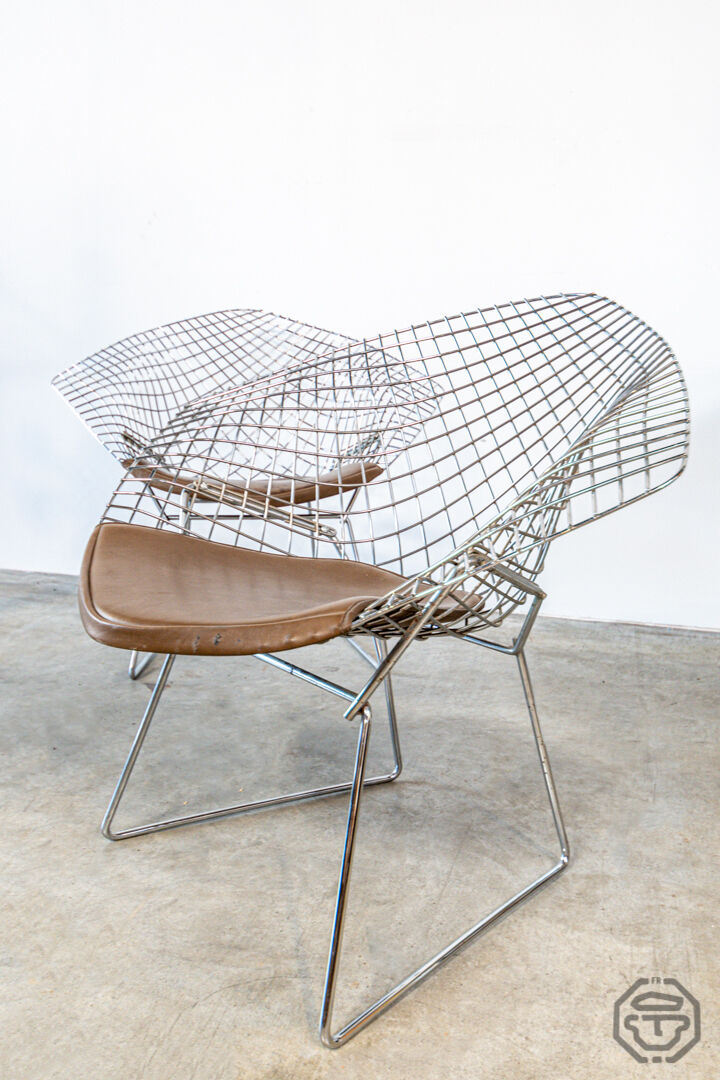 Knoll Bertoia Diamond armchairs