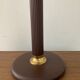 Lampe vintage des années 70 en métal et opaline