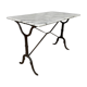 Table bistrot plateau marbre