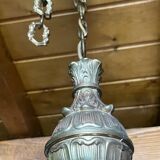 Chandelier 6 lights vintage gilded bronze 70 cms