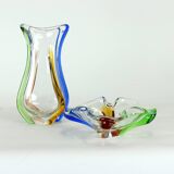 Design Art Rhapsody Collection glass bowl by Frantisek Zemek, Czechoslovakia 1960s