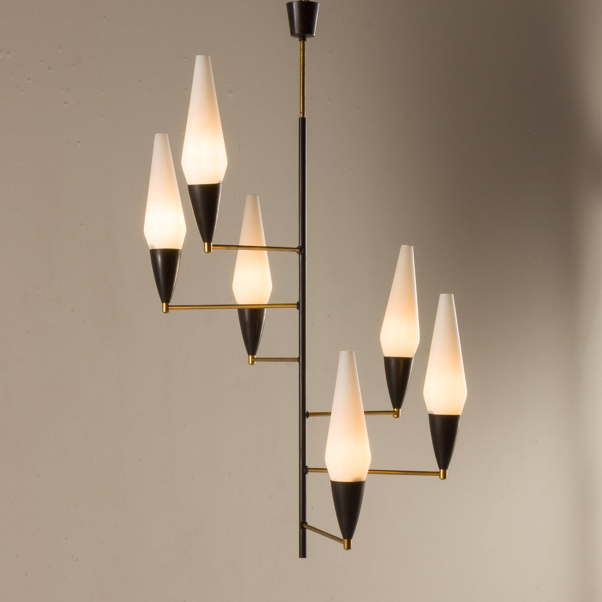 Lustre italien de style Stilnovo, années 1960