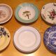 Set of 6 different hollow plates
