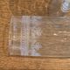 6 chiseled champagne flutes made of transparent glass