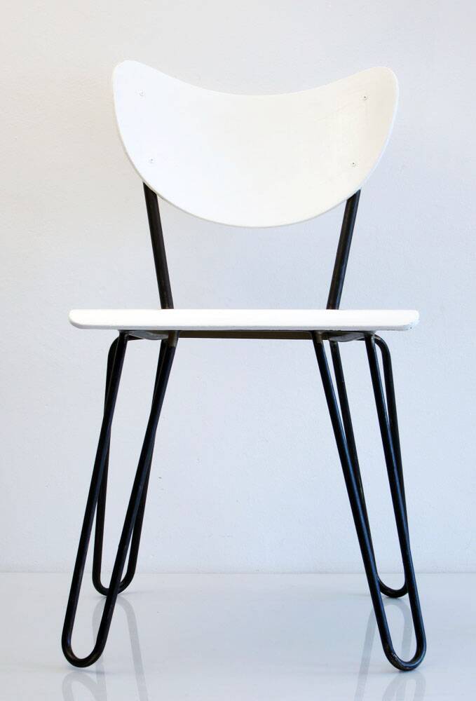 Chaises en contreplaqué rétro Lemafa
