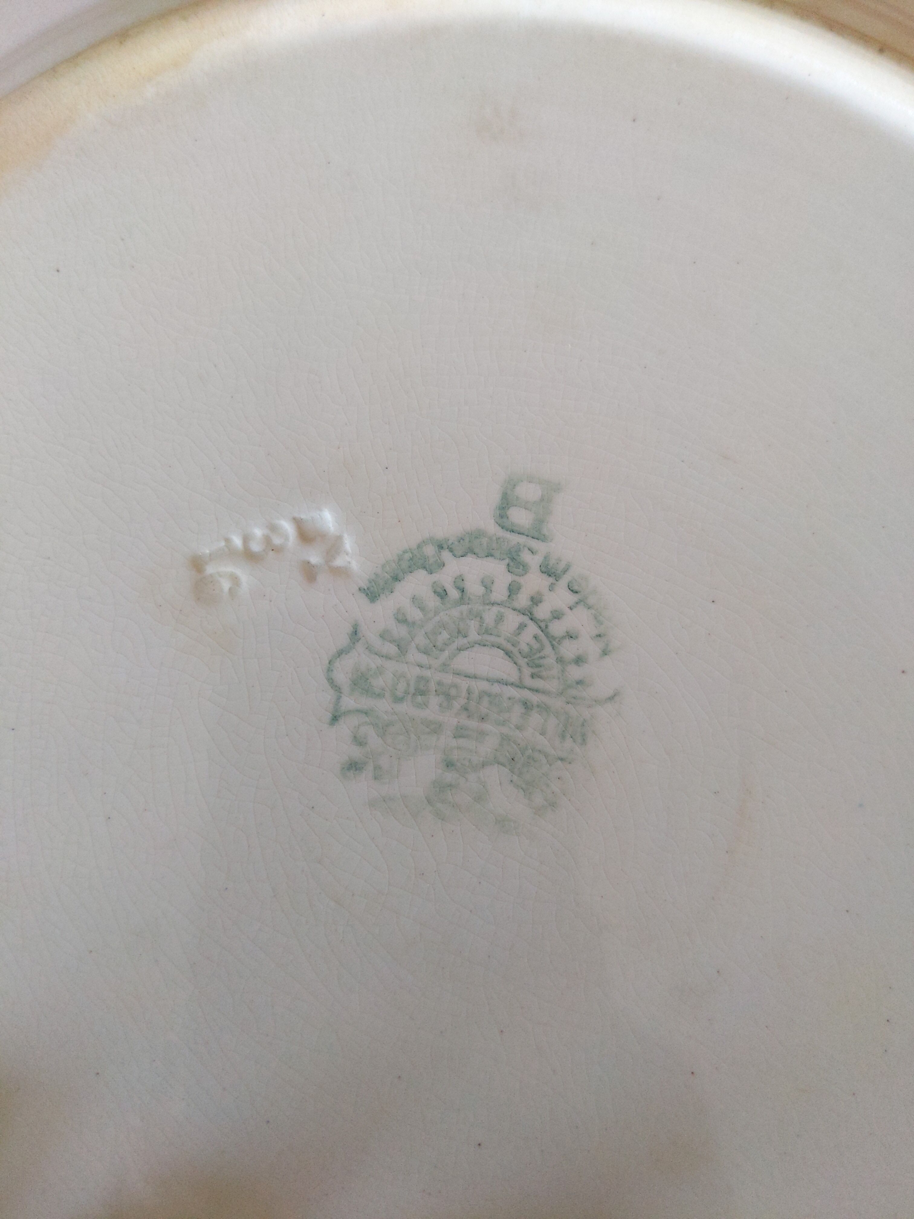 Villeroy plate and old boch