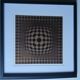 Tableau Vintage Art Optique - Victor Vasarely - Frame 40x40cm
