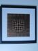 Tableau Vintage Art Optique - Victor Vasarely - Frame 40x40cm