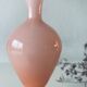 Old vase in pink opaline