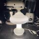 Murano table lamp, opaline glass