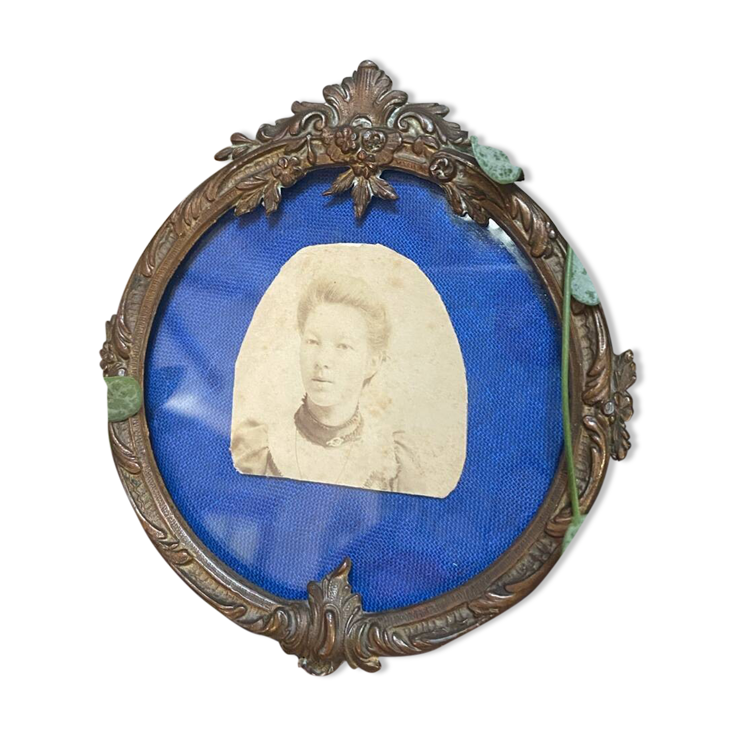 Antique gilded bronze frame