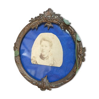 Antique gilded bronze frame