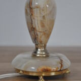 Lamp base in onyx and brass 60s
