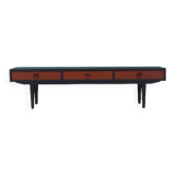 Teak lowboard, Danish design, 1960s, manufactured by: Denmark